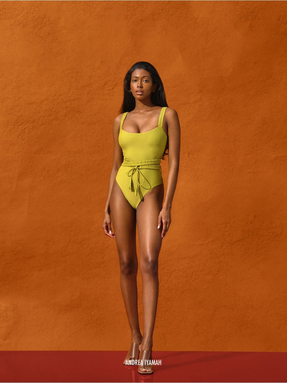 Andrea Iyamah- Antii One Piece in Wasabi NWT